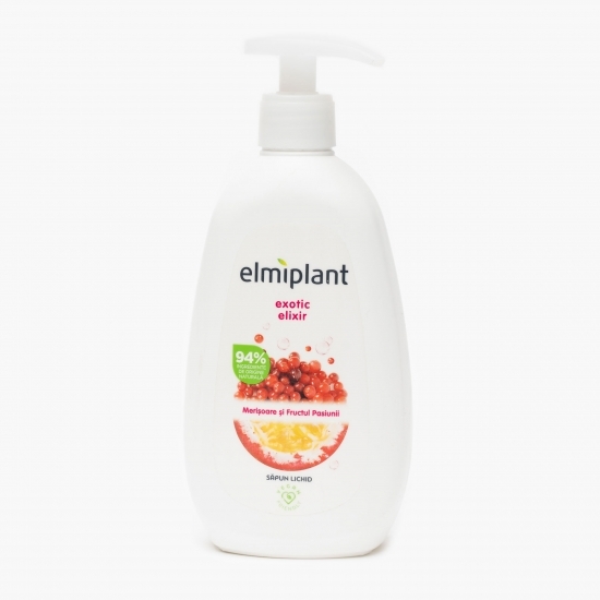 Săpun lichid Exotic Elixir, merișoare și fructul pasiunii, 0.5l