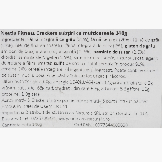 Crackers cu multicereale 140g