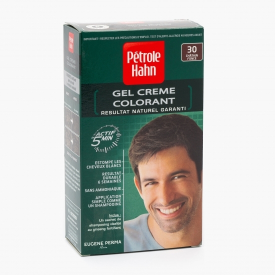 Vopsea de păr fără amoniac pentru bărbați nr. 30 Șaten închis 85ml