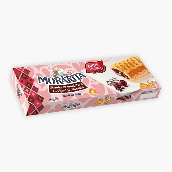 Ștrudel cu umplutură cu vișine si ciocolată 500g