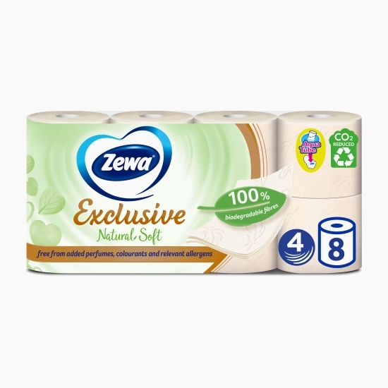 Hârtie igienică exclusive natural soft 8 buc