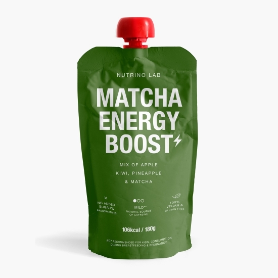 Piure cu măr, kiwi, ananas & matcha Matcha Energy Boost 180g