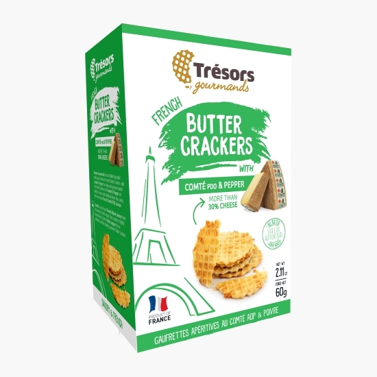 Crackers cu unt, brânză Comte & piper 60g