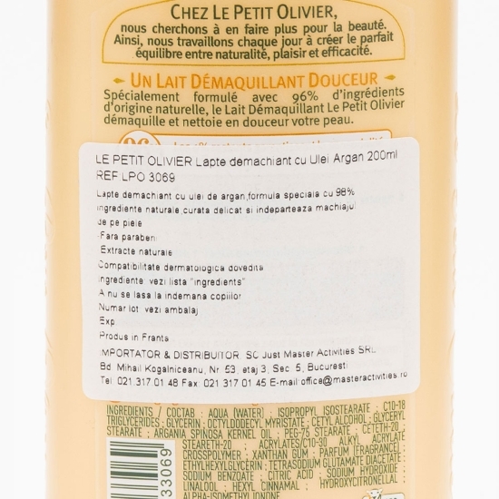 Lapte demachiant Anti-Age ulei de argan 200ml
