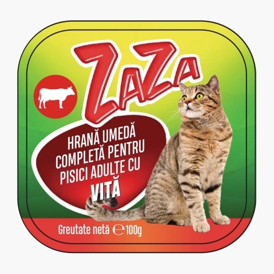 Pate cu vită pentru pisici adulte 100g