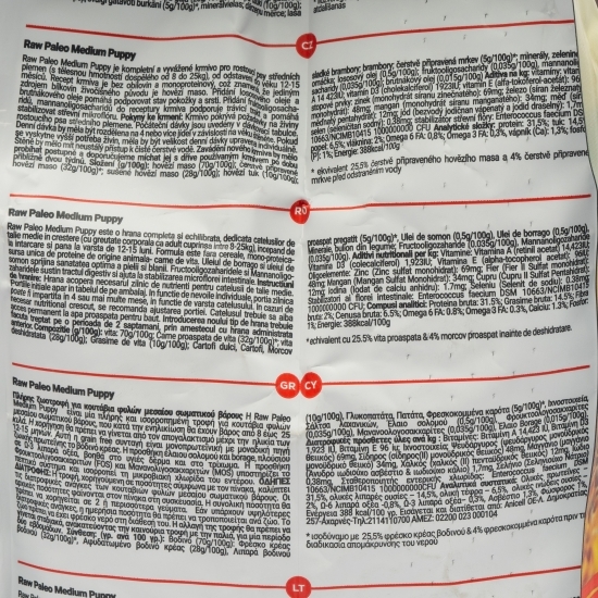 Hrană uscată pentru câini de talie medie în creștere, 2.5kg, vită 