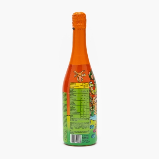 Băutură răcoritoare carbogazoasă cu suc de piersici, fără alcool 0.75l