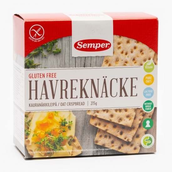 Pâine subțire crocantă cu ovăz, fără gluten 215g