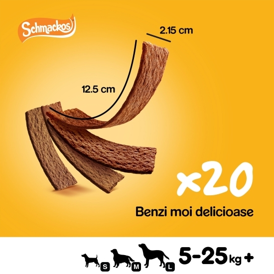 Hrană complementară pentru câini adulți 20 buc, 144g, Schmackos