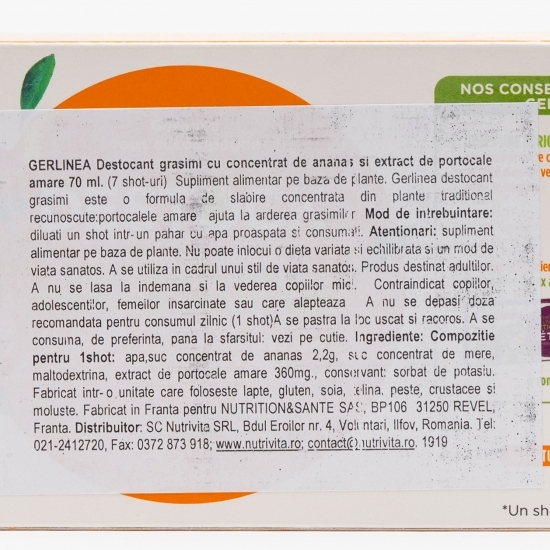 Shot concentrat cu ananas 70ml