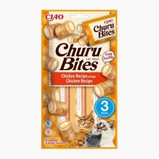 Recompense pentru pisici Churu Bites Pui 3x10g (30g)