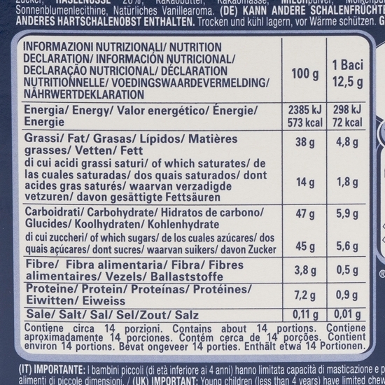 Praline de ciocolată cu lapte cu umplutură alune de pădure 175g