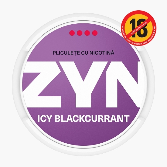 Pliculețe cu nicotină Icy Blackcurrant 11mg 20 buc, format subțire