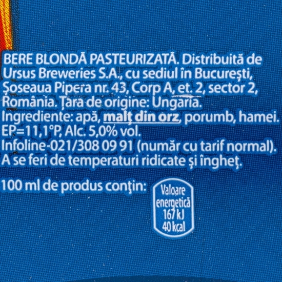 Bere blondă pet 1l