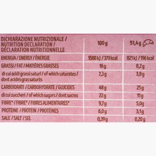 Croissant integral cu fructe de pădure, sfeclă 308g