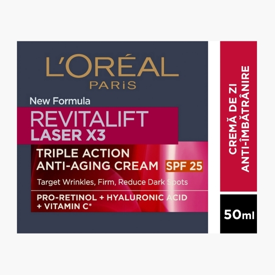 Cremă antirid Revitalift Laser SPF 25, 50ml