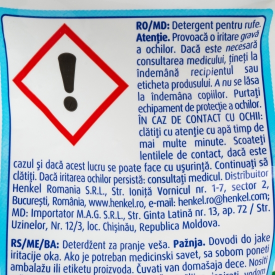 Detergent de rufe pudră automat Active Clean Plus, Active Fresh, 40 spălări, 4kg