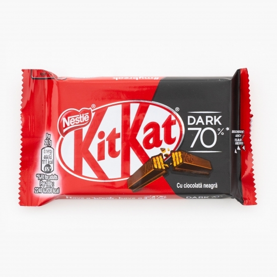 Ciocolată neagră cu napolitană Dark 70% 41.5g