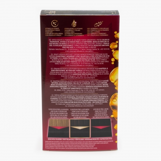 Vopsea de păr permanentă Deluxe Oil-Care Color 900 deep natural black 115ml