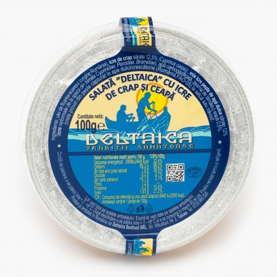 Salată cu icre de crap și ceapă 100g