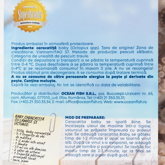 Caracatiță baby decongelată 300g