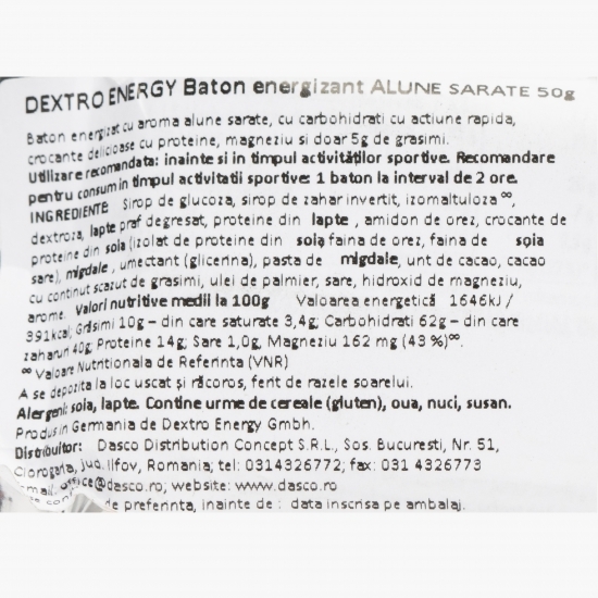 Baton energizant alune sărate 50g