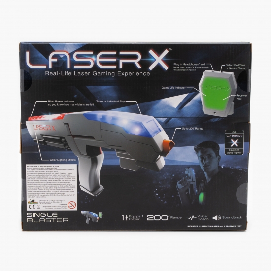 Set blaster cu laser pentru un jucător 6+ ani
