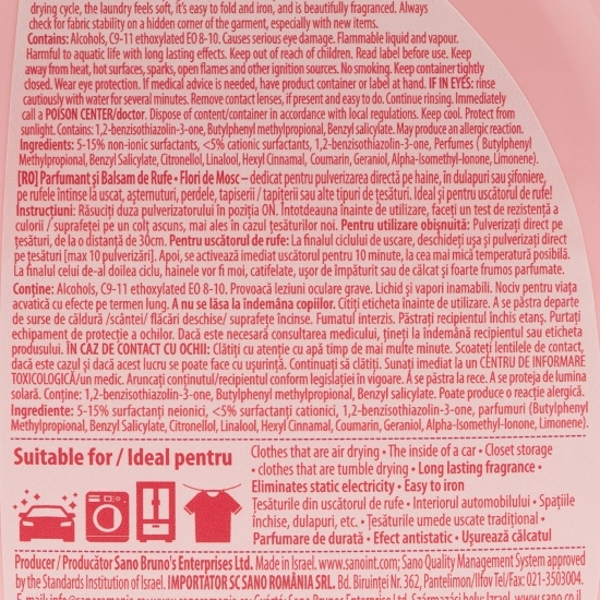 Balsam și parfum de rufe uscate Musk 0.75l