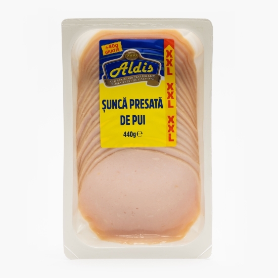 Șuncă presată pui feliată 440g