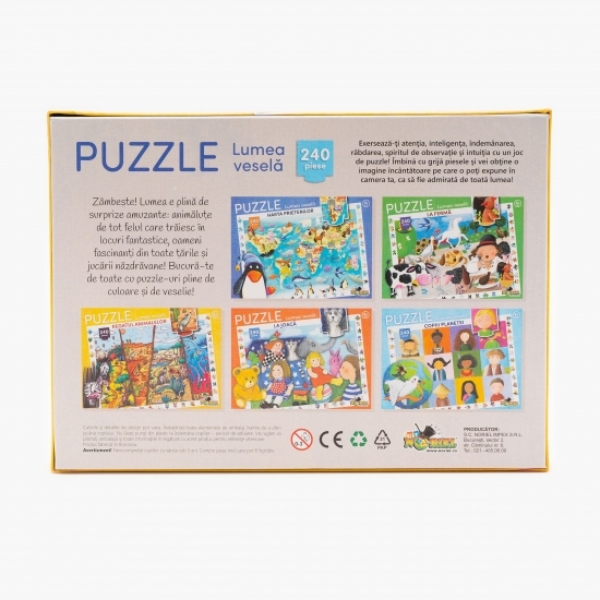 Puzzle - Regatul animalelor (240 piese) 3+ ani