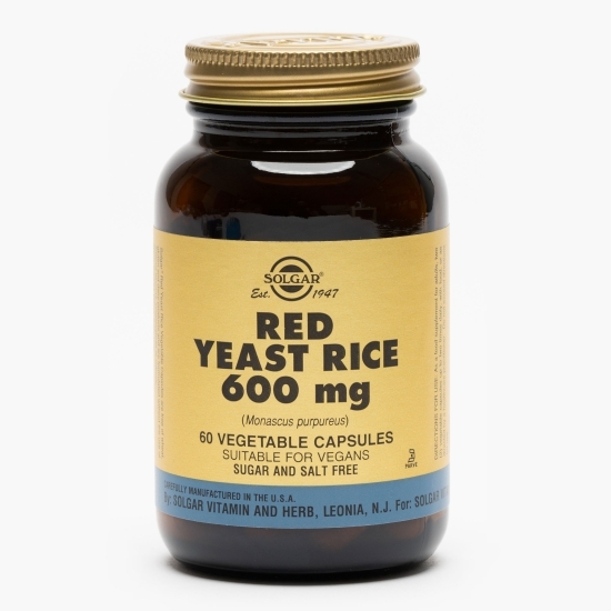 Drojdie orez roșu 600mg, 60 capsule vegetale