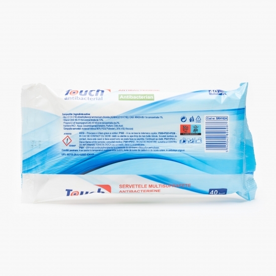 Șervețele umede multisuprafețe antibacteriene 40 buc