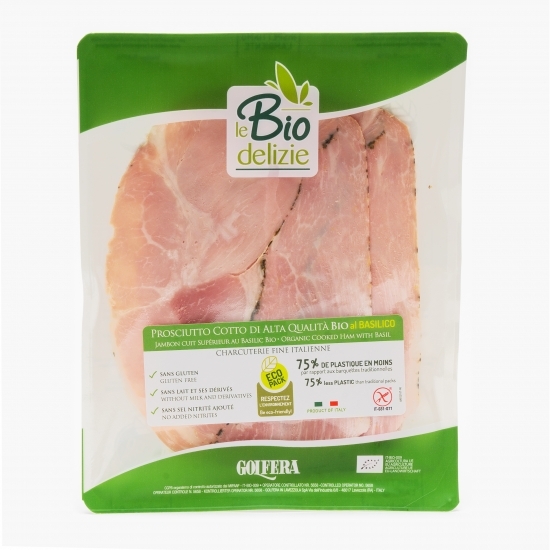 Prosciutto cotto cu busuioc, eco 100g