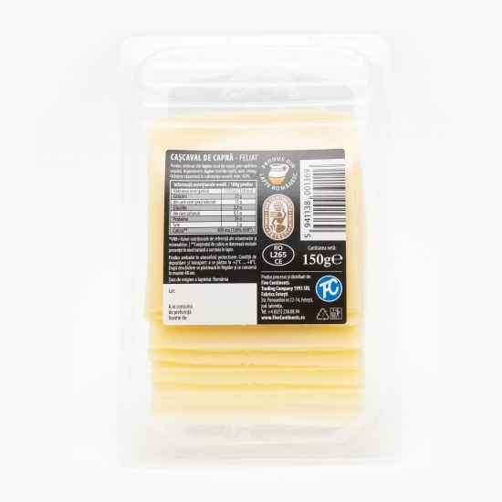 Cașcaval de capră felii 150g