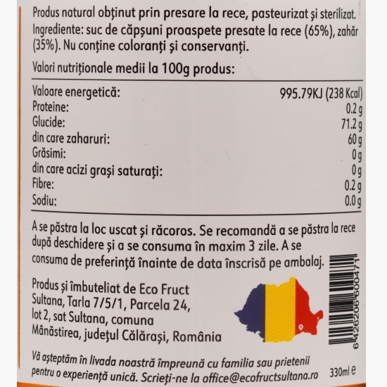 Sirop de căpșuni 0.33l