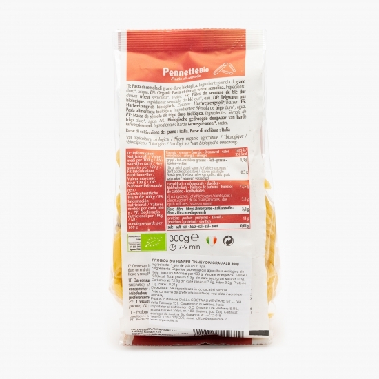 Penne din grâu alb eco 300g