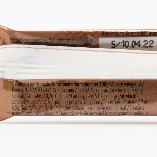 Tabletă dietetică cu cappucino 25g