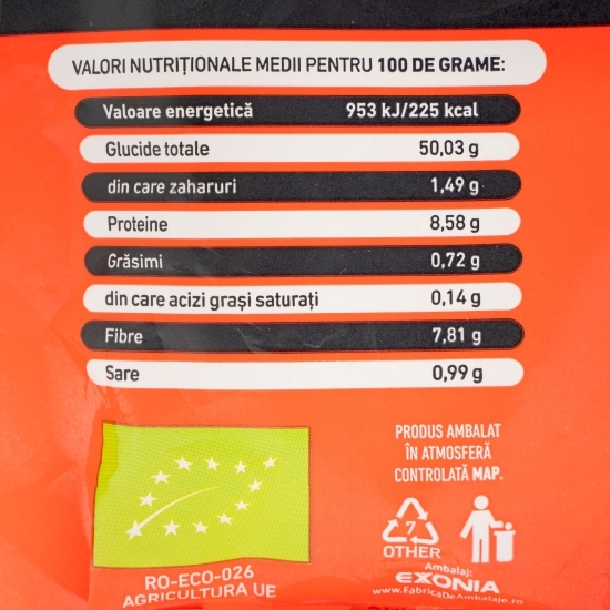 Pâine ecologică cu făină neagră, artizanală cu maia sălbatică 400g