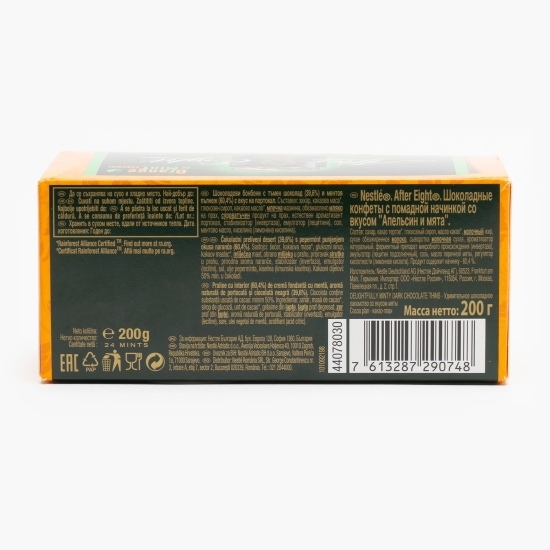Praline de ciocolată cu aromă de portocală și mentă 200g