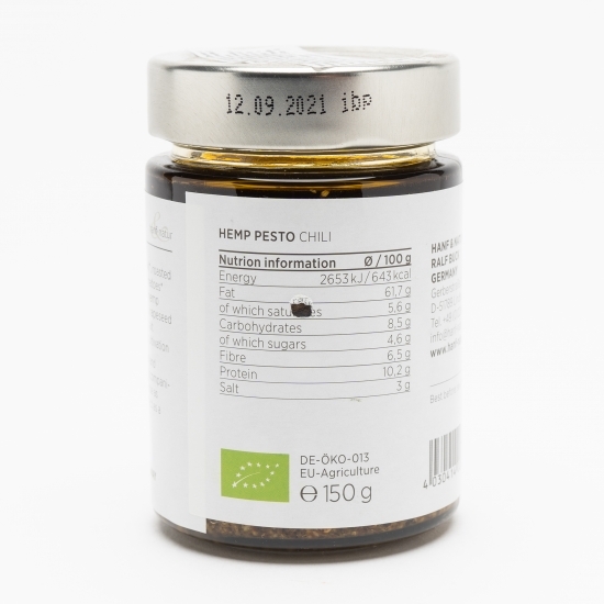 Pesto din cânepă și chili eco 150g