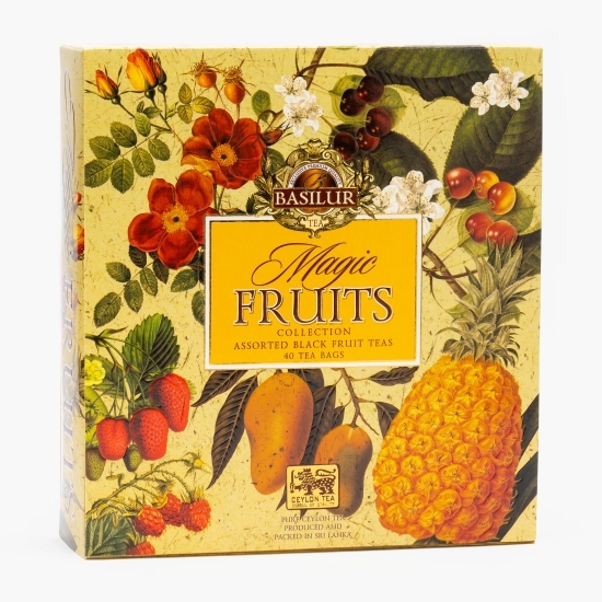Ceai negru cu fructe asortat Magic Fruits, 40 plicuri