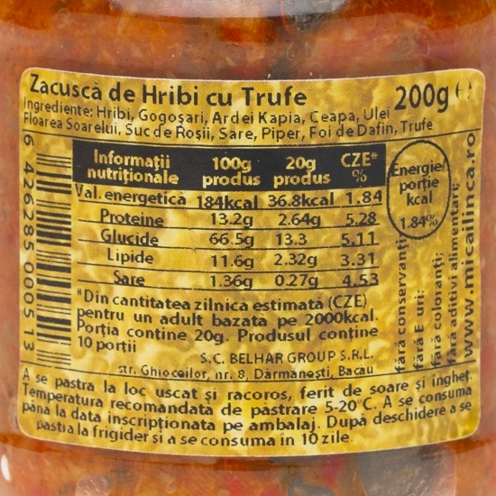 Zacuscă de hribi cu trufe 200g