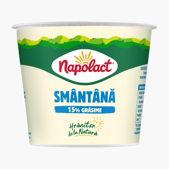 Smântână Gospodar 15% grăsime 300g
