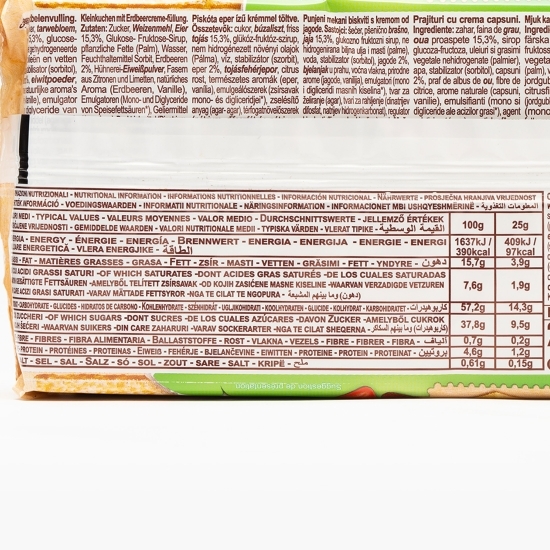 Prăjitură Dolcetto cu aromă de căpșuni 200g