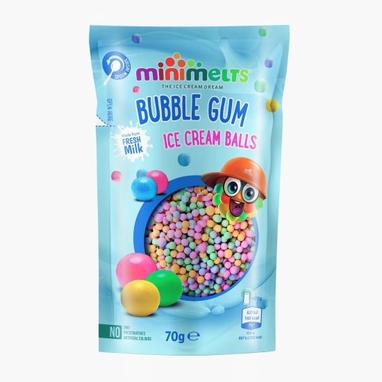 Biluțe de înghețată cu aromă de gumă de mestecat 70g
