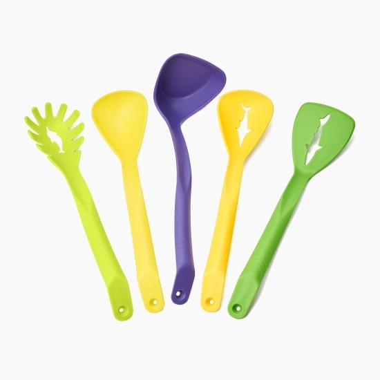 Set 5 ustensile bucătărie nylon, multicolor