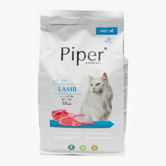 Hrană uscată pentru pisici adulte, 3kg, cu miel