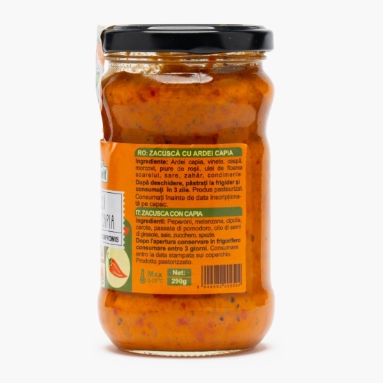 Zacuscă premium cu ardei capia 290g