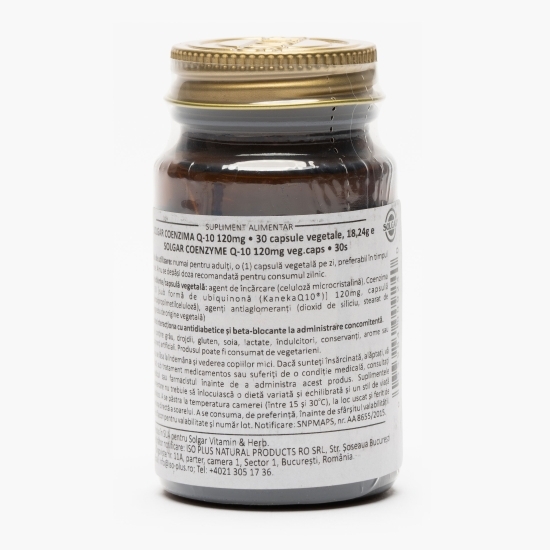 Coenzima Q-10 120mg, 30 capsule vegetale