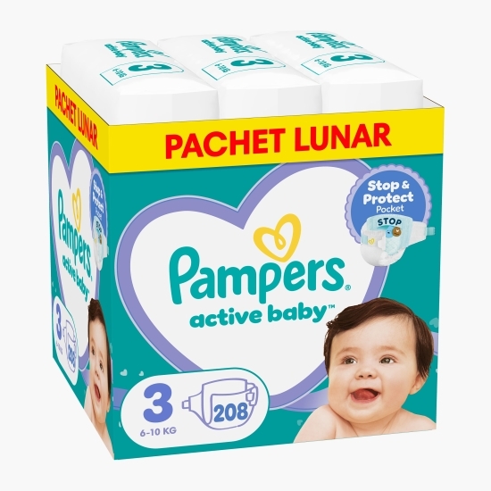 Scutece Active Baby XXL Box mărimea 3, 6-10kg, 208 buc